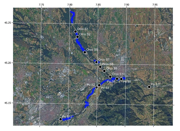 A map of a river Description automatically generated